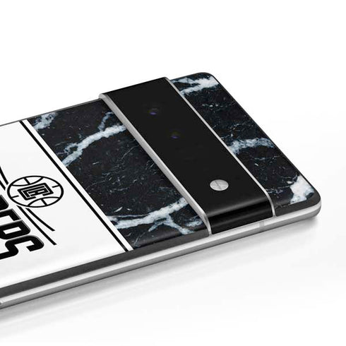 NBA LA Clippers Marble Google Pixel 6 Skin